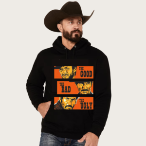 the good the bad the ugly movie cowboy hoodie